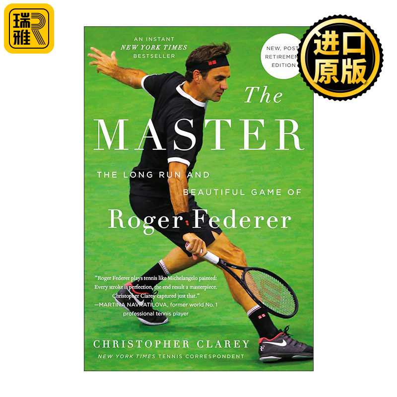 英文原版 The Master 费德勒传记 网球天王大满贯得主 修订版 英文版 进口英语原版书籍