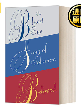 托妮·莫里森三册套装 英文原版 Toni Morrison 蓝的眼睛 所罗门之歌 宠儿 诺贝尔文学奖得主 英文版 进口英语原版书籍