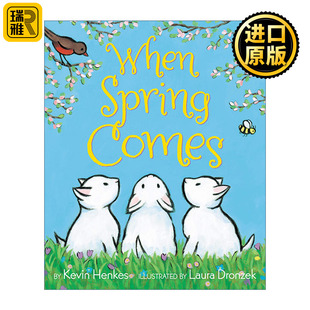 When Spring Comes 当春天来临 大开绘本 凯迪克奖作者Kevin Henkes