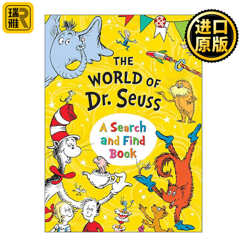 英文原版 The World of Dr Seuss A Search and Find Book 苏斯博士系列趣味找找书 儿童互动活动书 英文版 进口英语原版书籍