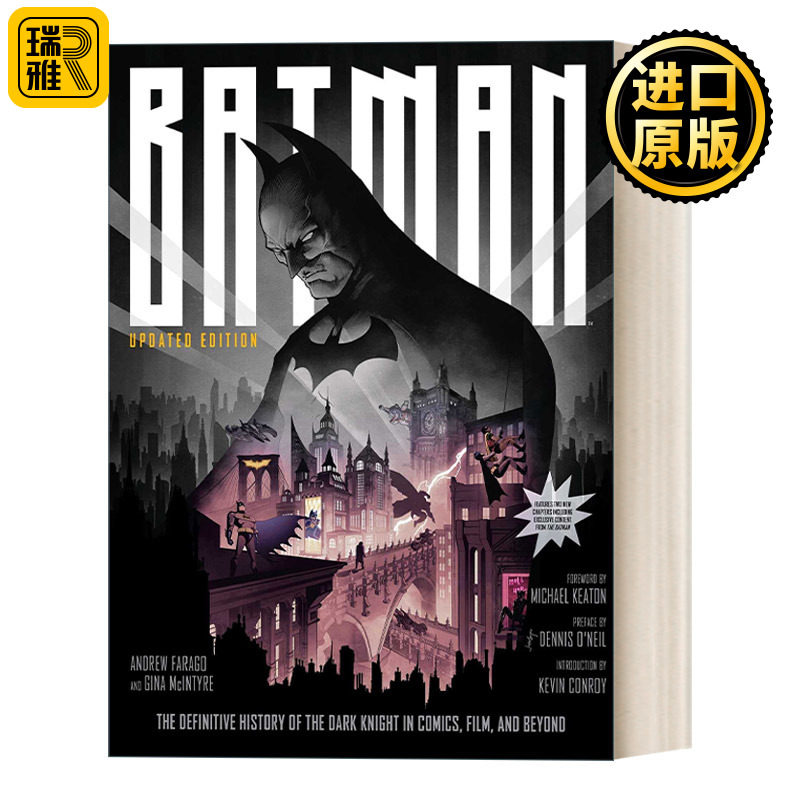 英文版 Batman 蝙蝠侠 暗夜骑士漫画电影历史设定集画册 精装 英文原版