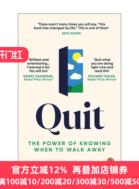 英文原版 Quit 知难而退 懂得适时退出的力量 安妮·杜克 世界扑克牌手教你学会放弃 英文版 进口英语原版书籍