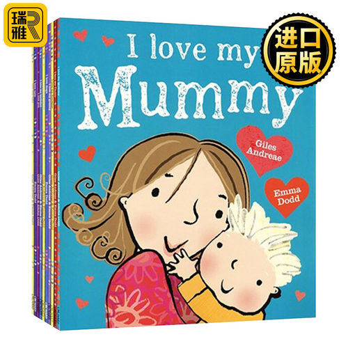 I Love 10 Copy Picture Book Shrinwkrap 我爱我的家庭系列10册 英文原版儿童绘本
