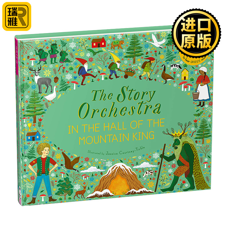 英文原版 The Story Orchestra: In the Hall of the Mountain King 故事管弦乐队 古典音乐发声绘本 在山魔王的宫殿里精装