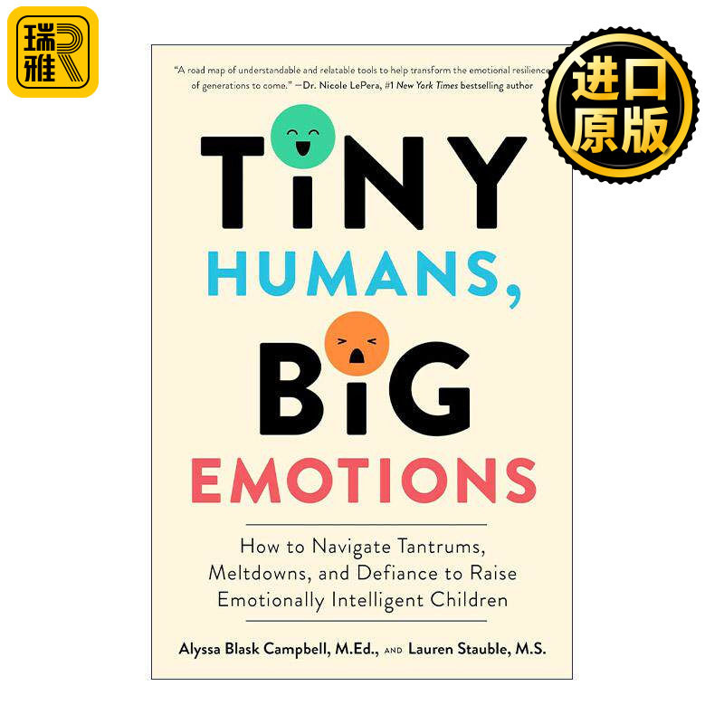 英文原版 Tiny Humans Big Emotions 小小人类 大大情绪 如何驾驭发脾气 崩溃和反抗 培养情商高的孩子 英文版 进口英语原版书籍