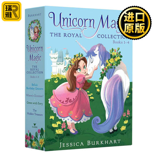 公主与魔法独角兽1-4册盒装 Unicorn Magic The Royal 儿童英语章节书 公主系列童话故事书 原版书