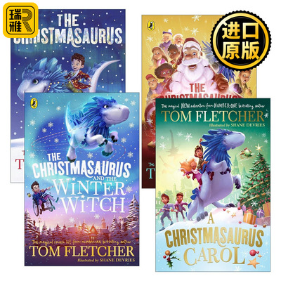 英文原版 The Christmasaurus 圣诞恐龙系列4册 Tom Fletcher 英文版 进口英语原版书籍