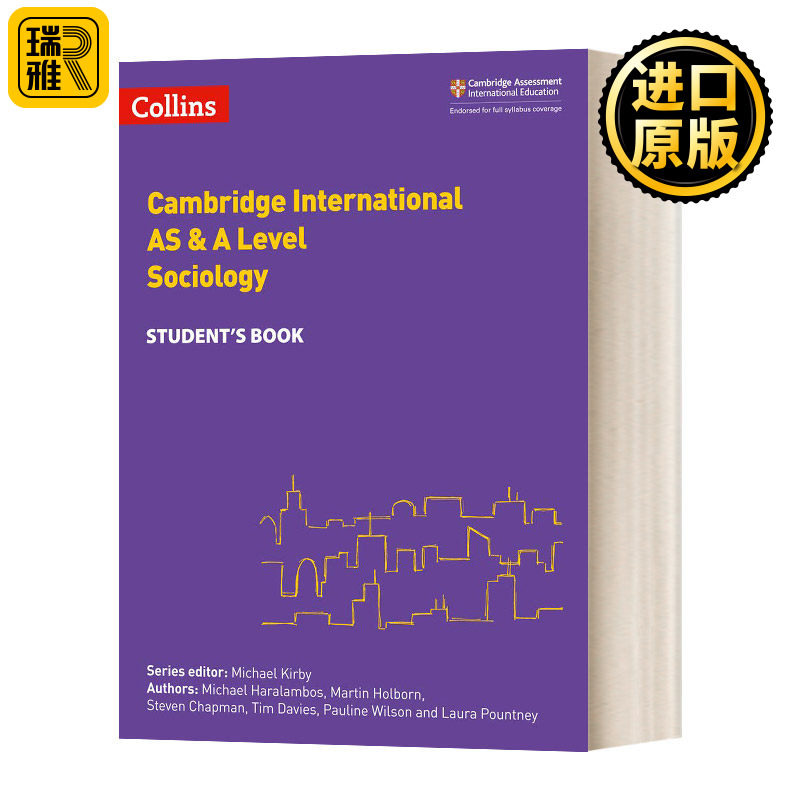 柯林斯剑桥国际AS & A Level考试社会学学生用书 英文原版 Collins Cambridge International AS & A Level Sociology 进口英语书
