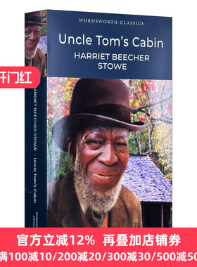 英文原版 Uncle Tom's Cabin 汤姆叔叔的小屋 哈丽叶特·比切·斯托 Wordsworth经典文学系列 英文版 进口英语原版书籍