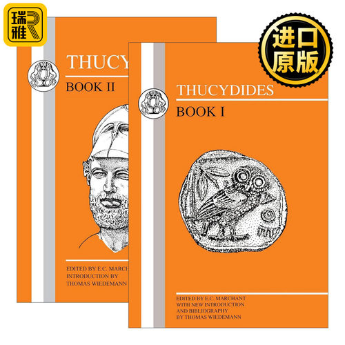 英文原版 Thucydides 希腊语文本系列 修昔底德伯罗奔尼撒战争史2册 E.C. Marchant 英文版 进口英语原版书籍