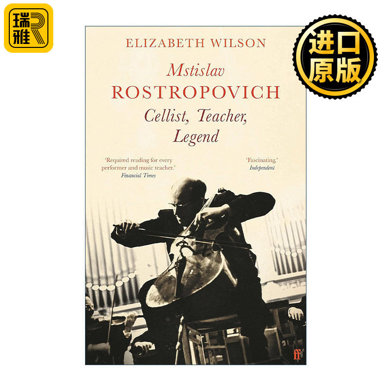 英文原版 Mstislav Rostropovich 大提琴教父罗斯特罗波维奇传记 英文版 进口英语原版书籍