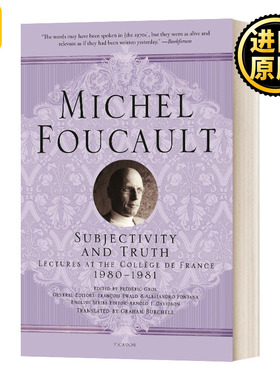 主体性与真相 法兰西学院演讲系列12 英文原版 Subjectivity And Truth Lectures at the Collège de France 进口英语书籍