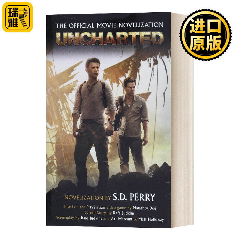 英文原版小说 Uncharted  The Official Movie Novelization 神秘海域 官方电影小说 英文版 S. D. Perry 进口英语原版书籍