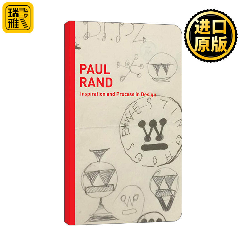 英文原版 Paul Rand Inspiration and Process in Design 保罗兰德 英文版 进口英语原版书籍