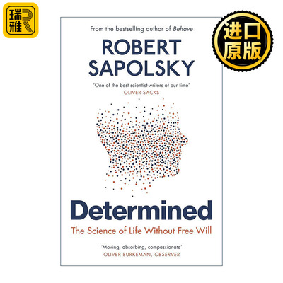 英文原版 Determined 注定 没有自由意志的生命科学 罗伯特·萨波斯基 英文版 进口英语原版书籍