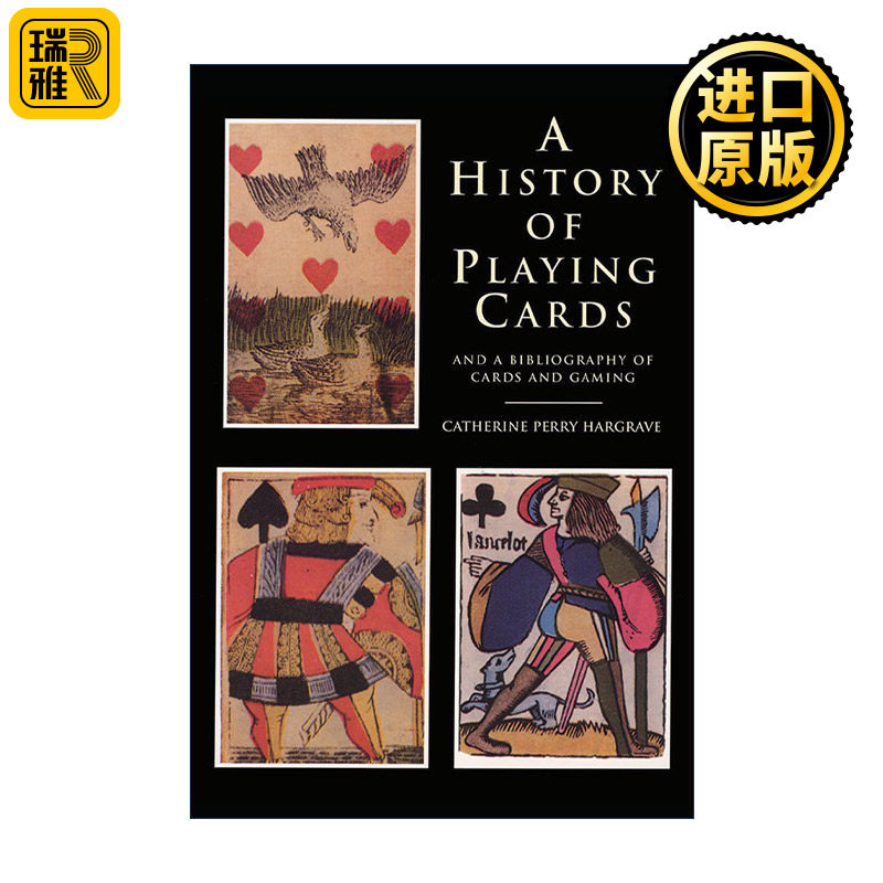 英文原版 A History of Playing Cards and a Bibliography of Cards and Gaming 扑克牌的历史与纸牌游戏注释书目 进口英语书籍