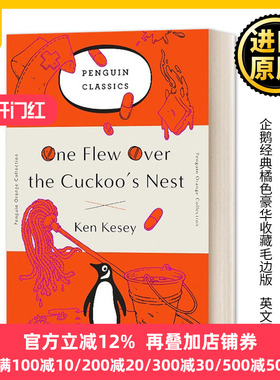 飞越疯人院 企鹅经典橘色豪华收藏毛边版 英文原版 One Flew Over the Cuckoo's Nest 英文版 Ken Kesey 进口英语原版书籍