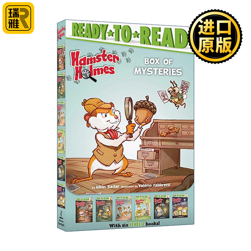Hamster Holmes Box of Mysteries (Boxed Set) 仓鼠福尔摩斯神秘盒子6册盒装 准备读分级阅读level 2 英文原版