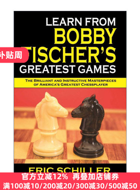 英文原版 Learn from Bobby Fischer's Greatest Games