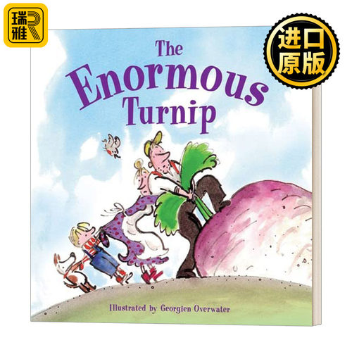 拔萝卜 英文原版 The Enormous Turnip 绘本 儿童故事桥梁图书 英文版 Katie Daynes 进口英语原版书籍
