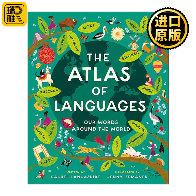 英文原版 Atlas of Languages 语言地图集 儿童科普百科知识绘本 英文版 进口英语原版书籍