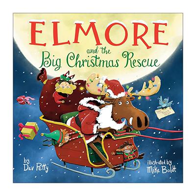 英文原版 Elmore and the Big Christmas Rescue 艾尔摩与圣诞大救援 儿童精装节日绘本 英文版 进口英语原版书籍