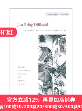 正版 Just Being Difficult? 英文原版 进口英语书籍