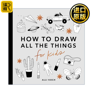 Kids the How 儿童5分钟绘画美术课程 Koch All 有趣 Draw Things 所有 Series For Alli 东西