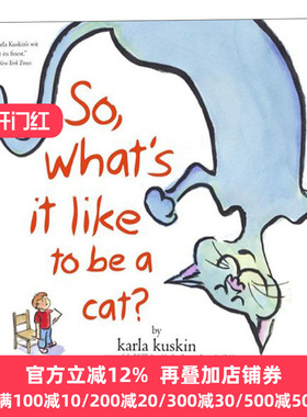 英文原版 So  What's It Like to Be a Cat? 那么 做一只猫是什么感觉? 英文版 Karla Kuskin , Betsy Lewin 进口英语原版书籍
