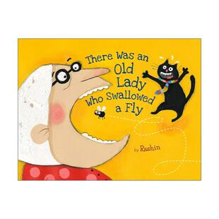 英文原版 There Was An Old Lady Who Swallowed A Fly 有个老婆婆吞了一只苍蝇 英文版 进口英语原版书籍
