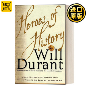 历史中 Will Heroes History history作者 书籍 英文原版 lessons 英雄 历史 Durant 威尔杜兰特 进口英语原版 教训the