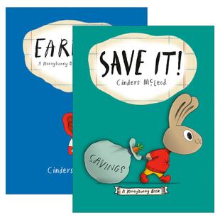 英文原版 A Moneybunny Book 小兔子学花钱系列2册 儿童启蒙认知绘本 辛德斯·麦克劳德 英文版 进口英语原版书籍