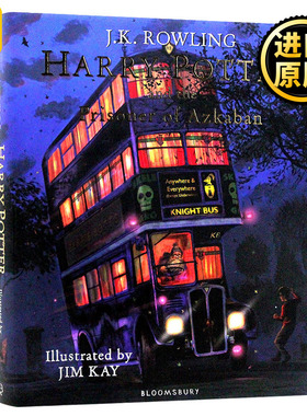 哈利波特与阿兹卡班的囚徒3 插图彩绘版 英文原版 Harry Potter and the Prisoner of Azkaban 第三部 精装 全进口英语书籍