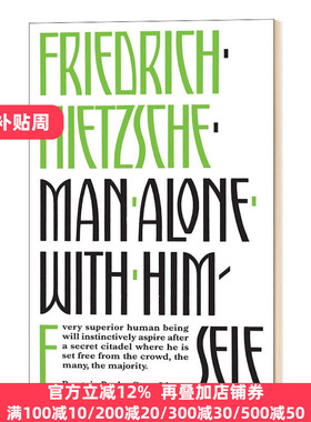 Man Alone with Himself 与孤独为伍 英文原版 尼采 企鹅伟大的思想系列文学视野 英文版 Friedrich Nietzsche 进口英语书籍