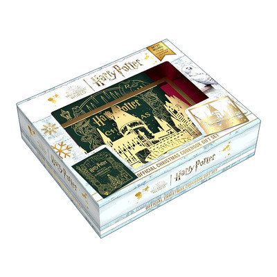 英文原版 Harry Potter Official Christmas Cookbook Gift Set 哈利波特 官方圣诞食谱 礼盒套装 食谱书+金属平板支架 英文版