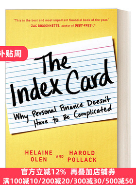 英文原版 The Index Card Helaine Olen Harold Pollack