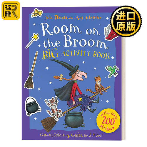 Room on the Broom Big Activity Book 女巫的扫帚 活动书 4-8岁儿童万圣节主题绘本 Julia Donaldson