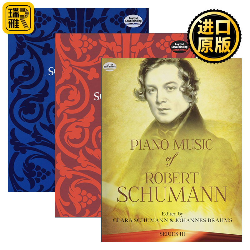 正版 Piano Music of Robert Schumann 罗伯特舒曼钢琴音乐集系列3册 英文原版 进口英语书籍