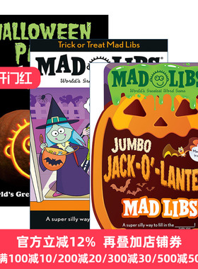 Mad Libs-Halloween 万圣节主题系列 3册 疯狂填词游戏