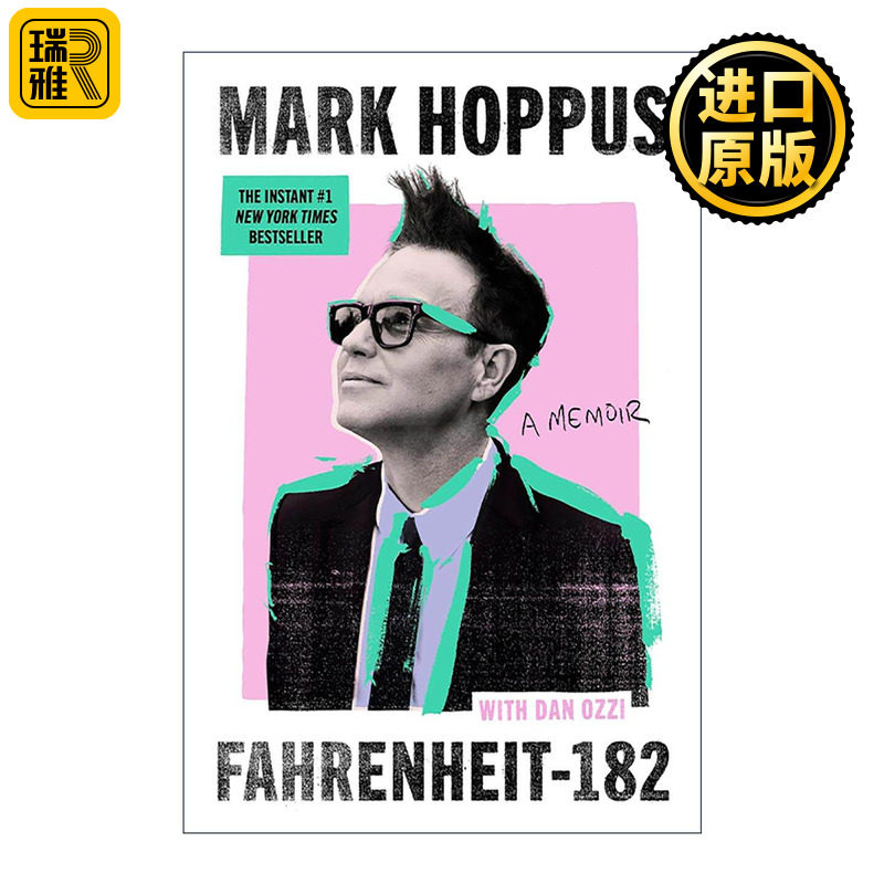 英文原版 Fahrenheit-182 摇滚明星马克·霍普斯回忆录 精装音乐名人传记 Blink-182乐队主唱Mark Hoppus 英文版 进口英语原版书籍