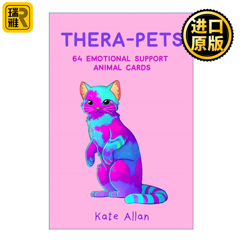 Thera-pets 情感支持用宠物 64张动物情绪卡片 心理健康