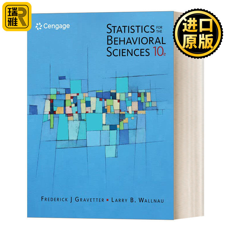 Statistics for the Behavioral Sciences 行为科学统计 第10版 英文原版