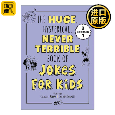 英文原版 The Huge Hysterical Never Terrible Book of Jokes for Kids Silly Jokes 儿童笑话书 谜语集 益智游戏活动书 英文版