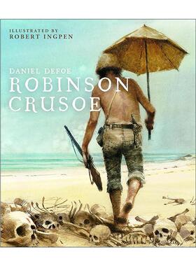 英文原版 Robinson Crusoe 罗伯特·英潘名著插画系列精装 鲁滨逊漂流记 英文版 进口英语原版书籍