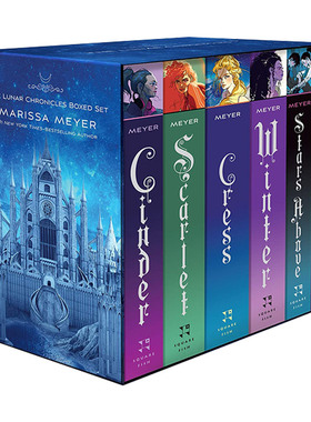 英文原版 The Lunar Chronicles Boxed Set Cinder Scarlet Cress Fairest Stars Above Winter 月族6册盒装 英文版 进口英语书籍