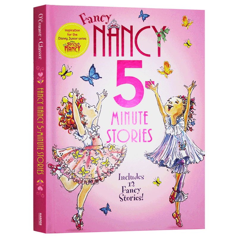 漂亮的南希5分钟故事集12个故事 英文原版绘本 Fancy Nancy 5 Minute Fancy Nancy Stories 小俏妞希希 Jane O’Connor 进口英语书