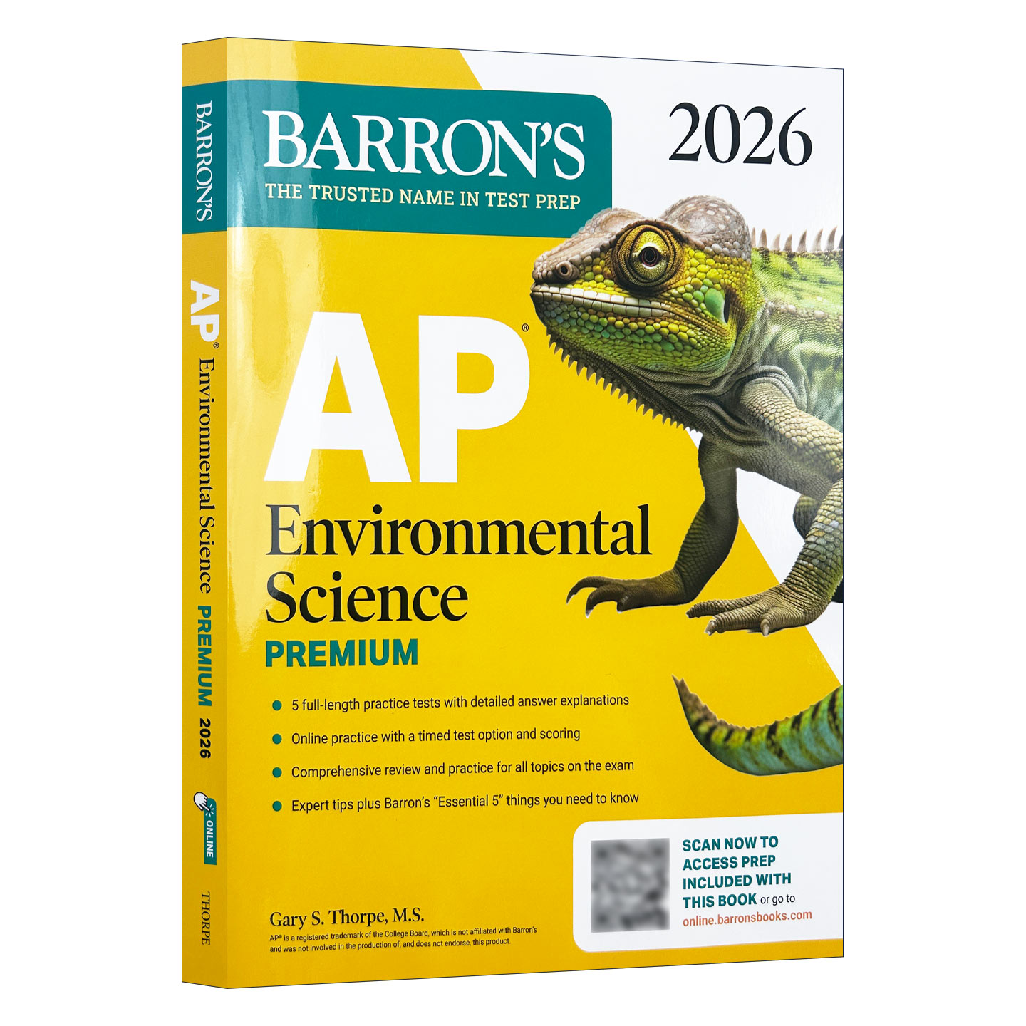 英文原版 AP Environmental Science Premium 2026 巴朗AP环境科学备考指南 高级版 5套题+综合复习+在线练习 进口英语原版书籍