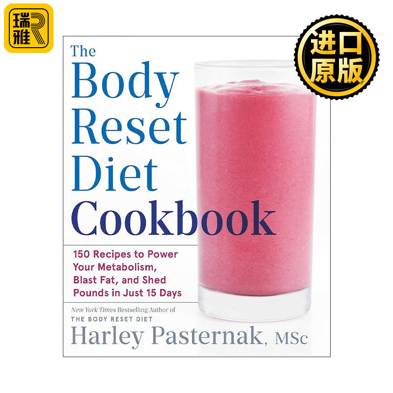 英文原版 The Body Reset Diet Cookbook 身体重置饮食食谱 帮助新陈代谢 燃脂 减肥 健康 Harley Pasternak