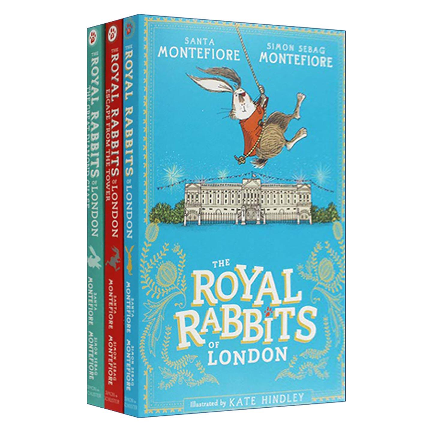 英文原版 The Royal Rabbits of London 3 Books Collection 伦敦皇家兔子系列3册套装 儿童奇幻冒险故事书 Santa Montefiore