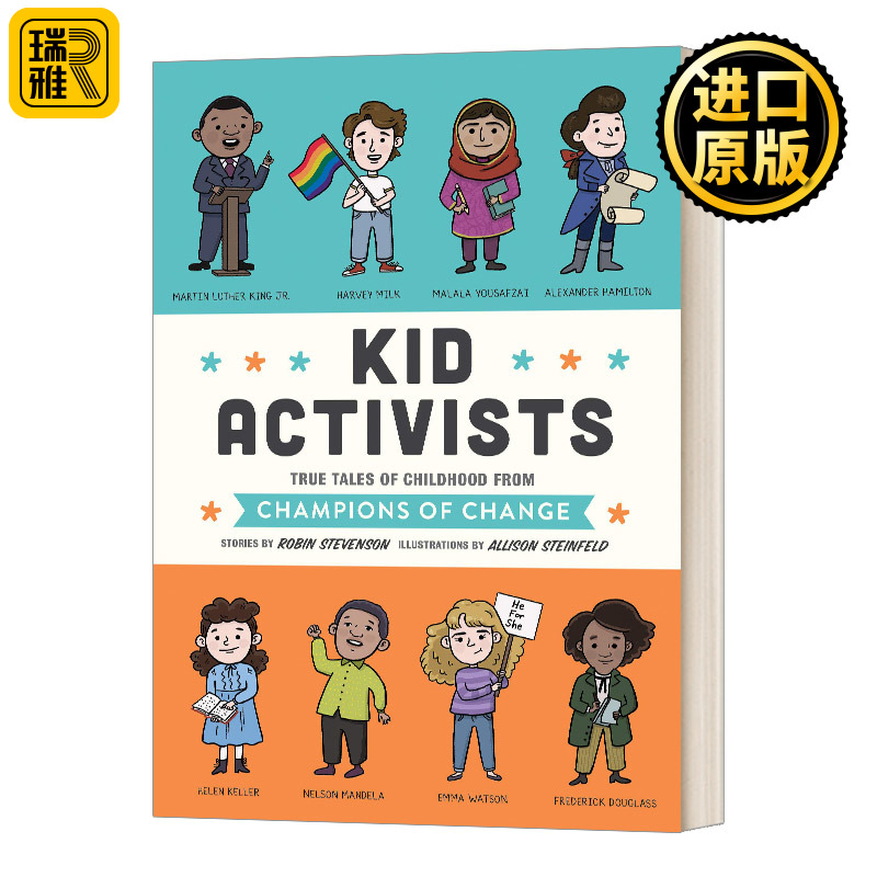 Kid Activists 活动家童年趣事事 蓝思值960L 马丁路德金 海伦凯勒 英文原版